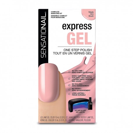 0791817223460 - EXPRESS GEL SENSATIONAIL EXPRESS GEL LACA DE UÑAS MADE HIM BLUSH + LED - ESMALTES