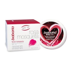 8410412706957 - BABARIA ROSA MOSQUETA CREMA HIDRATANTE SPF15 50ML + CREMA CORPORAL BODYLOVE 100ML - HIDRATACION