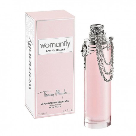 3439601200217 - THIERRY MUGLER WOMANITY EAU POUR ELLES EAU DE TOILETTE 80ML REFILLABLE - PERFUMES