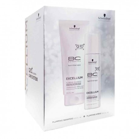 4045787361834 - SCHWARZKPOF BONACURE EXCELLIUM Q10 PLUMPING SHAMPOO 200ML + TREATMENT 150ML - CHAMPÚ