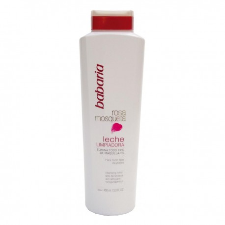 8410412020565 - BABARIA ROSA MOSQUETA LECHE LIMPIADORA 400ML - HIDRATACION