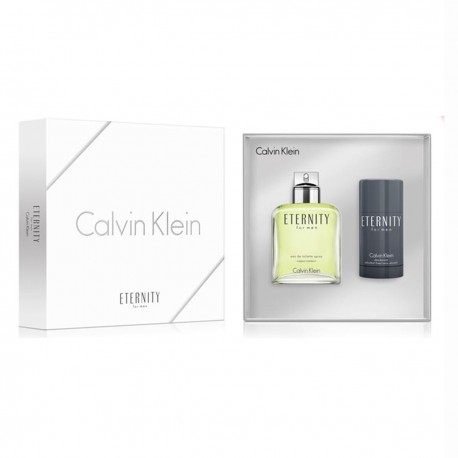 3614224107420 - CALVIN KLEIN ETERNITY FOR MEN EAU DE TOILETTE 175ML VAPORIZADOR + DESODORANTE STICK 75 - PERFUMES