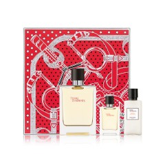 3346131431328 - HERMES PARIS TERRE D'HERMES EAU DE TOILETTE 100ML + AFTER SHAVE LOTION 40ML + MINIATURA 12 5ML - PERFUMES