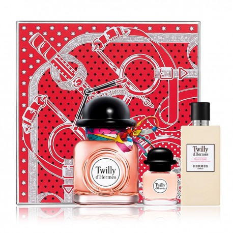 3346133201523 - HERMES PARIS TWILLY D'HERMES EAU DE PARFUM 85ML + PERFUMED BODY LOTION 80ML + MINIATURA 7 5ML - PERFUMES