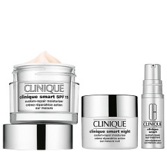 0207149624940 - CLINIQUE SMART CREMA SPF15 PIEL SECA + SMART NIGHT CREMA 15ML + CONTORNO DE OJOS 10ML - HIDRATACION