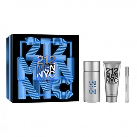 8411061830284 - CAROLINA HERRERA 212 MEN EAU DE TOILETTE 100ML + AFTER SHAVE 100ML + MINIATURA - PERFUMES