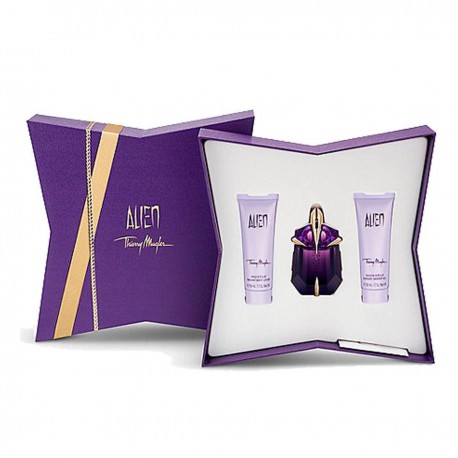 3439600006124 - THIERRY MUGLER ALIEN EAU DE PARFUM 30ML REFILLABLE + BODY LOTION 50ML + SHOWER GEL 50ML - PERFUMES