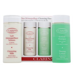 3380810057867 - CLARINS CLEANSING MILK FOR OILY SKIN 200 + TONING LOTION 200ML - DESMAQUILLANTE ROSTRO