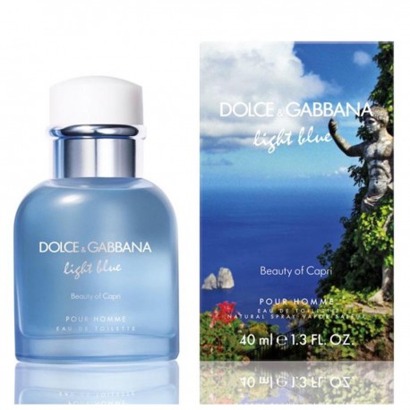7308701739300 - DOLCE GABBANA LIGHT BLUE BEAUTY OF CAPRI POUR HOMME EAU DE TOILETTE 40ML - PERFUMES