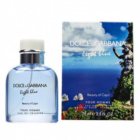 7308701739780 - DOLCE GABBANA LIGHT BLUE BEAUTY OF CAPRI POUR HOMME EAU DE TOILETTE 75ML - PERFUMES