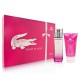 7370524042020 - LACOSTE TOUCH OF PINK FOR HER EAU DE TOILETTE 90ML VAPORIZADOR + BODY MILK150ML - PERFUMES