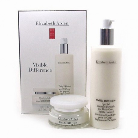 0858051290950 - ELIZABETH ARDEN VISIBLE DIFFERENCE CREAM 75ML + VISIBLE DIFFERENCE BODY MILK 300ML - HIDRATACION
