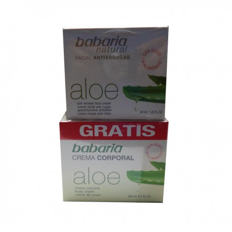8410412704281 - BABARIA FACIAL ALOE VERA FACIAL ANTIARRUGAS CREMA 50ML+CREMA CORPORAL ALOE 200ML - ANTI-EDAD