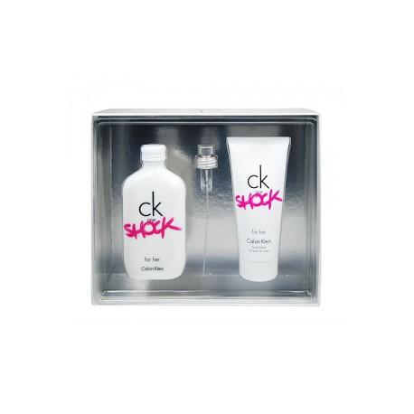 3607342437937 - CALVIN KLEIN CK SHOCK WOMAN EAU DE TOILETTE 100ML VAPORIZADOR + BODY MILK 100ML - PERFUMES