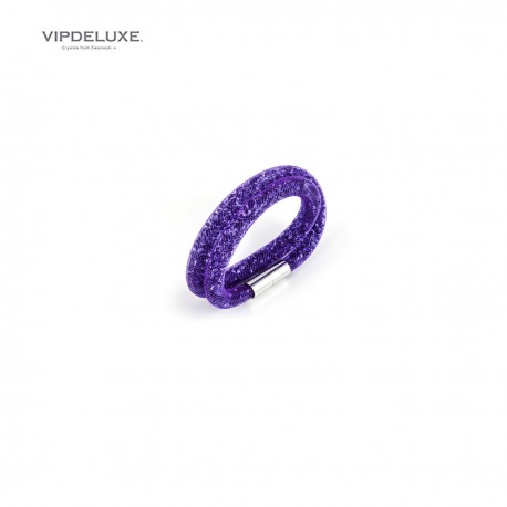 8436543836585 - VIPDELUXE SWAROVSKI PULSERA SATURDAY DOBLE MORADA - JOYERÍA Y BISUTERÍA