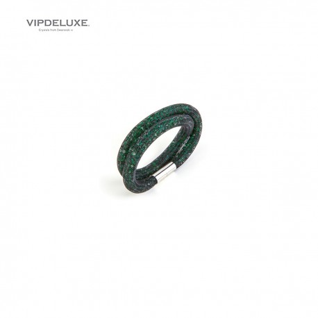 8436543836608 - VIPDELUXE SWAROVSKI PULSERA SATURDAY DOBLE VERDE OSCURO - JOYERÍA Y BISUTERÍA