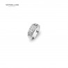 8436543833959 - VIPDELUXE SWAROVSKI ANILLO CLEOPATRA BAÑADO ORO BLANCO - JOYERÍA Y BISUTERÍA