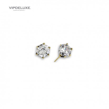 8436543831535 - VIPDELUXE SWAROVSKI PENDIENTES CRISTAL DORADO - JOYERÍA Y BISUTERÍA