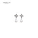 8436543831184 - VIPDELUXE SWAROVSKI PENDIENTES TREBOL PERLA BLANCA - JOYERÍA Y BISUTERÍA
