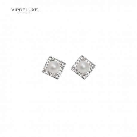 8436543831207 - VIPDELUXE SWAROVSKI PENDIENTES KENTIA PERLA BLANCA - JOYERÍA Y BISUTERÍA