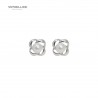 8436543831214 - VIPDELUXE SWAROVSKI PENDIENTES ESPIRAL PERLA BLANCA - JOYERÍA Y BISUTERÍA