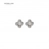 8436543831221 - VIPDELUXE SWAROVSKI PENDIENTES FLOR PERLA BLANCA - JOYERÍA Y BISUTERÍA
