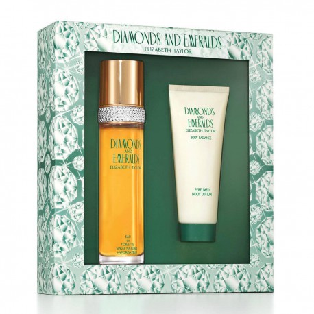 7193466099820 - ELISABETH TAYLOR DIAMOND EMERALDS EAU DE TOILETTE 100ML VAPORIZADOR + BODY LOTION 100ML - FRAGANCIAS