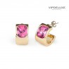 8436543839371 - VIPDELUXE SWAROVSKI PENDIENTES SANTORINI ROSA - JOYERÍA Y BISUTERÍA