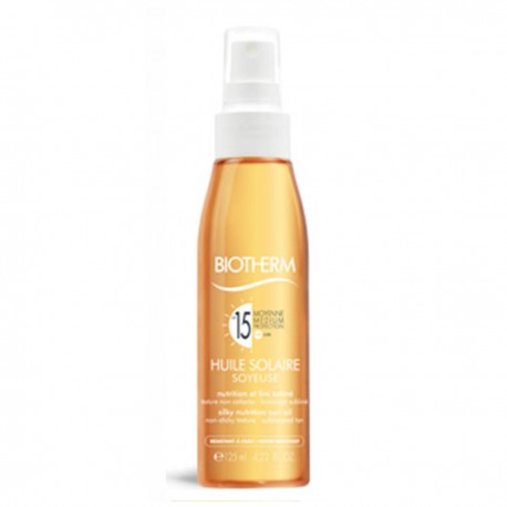 3605540850077 - BIOTHERM HUILE SOLAIRE SOYEUSE SPF15 SILKY DRY OIL 125ML - PROTECCION CORPORAL