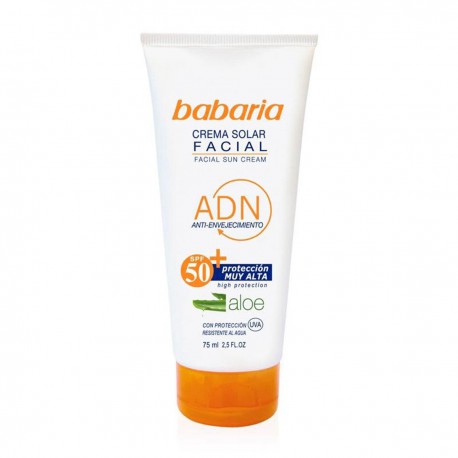 8410412029889 - BABARIA CREMA SOLAR FACIAL AND ANTI-ENVEJECIMIENTO SPF50+ PROTECCION MUY ALTA RESISTENTE AL AGUA 75ML - PROTECCI