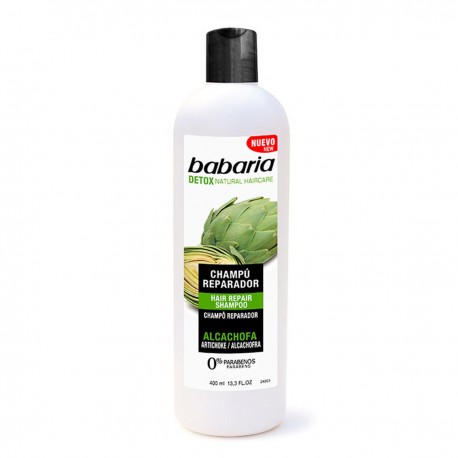 8410412021357 - BABARIA CHAMPU REPARADOR CON ALCACHOFA 400ML - CHAMPÚ
