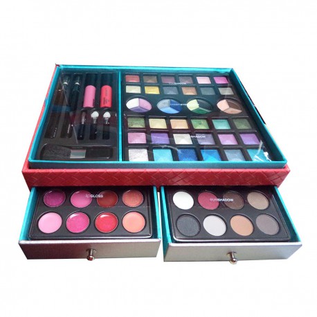 4038033360347 - MARKWINS RED BOX 78 SOMBRAS DE OJOS + BRILLOS DE LABIOS - SOMBRAS