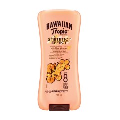 5099821001391 - HAWAIIAN TROPIC SHIMMER EFFECT SUN LOTION WITH MICA MINERALS SPF8 LOW 180ML - AFTER SUN CORPORAL