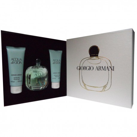 3614270998713 - GIORGIO ARMANI ACQUA DI GIOIA EAU DE PERFUME 50ML VAPORIZADOR + GEL DOUCHE 75ML+LAIT POU - PERFUMES