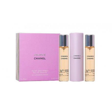 3145891261004 - CHANEL CHANCE EAU DE TOILETTE 3X20ML VAPORIZADOR - PERFUMES