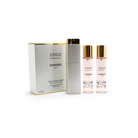3145891160307 - CHANEL COCO MADEMOISELLE EAU DE TOILETTE 3X20ML VAPORIZADOR - PERFUMES