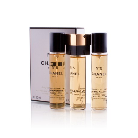 3145891055719 - CHANEL Nº5 EAU DE TOILETTE 3x20ML VAPORIZADOR RECARGAS - PERFUMES