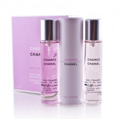 3145891263008 - CHANEL CHANCE EAU TENDRE EAU DE TOILETTE 3x20ML VAPORIZADOR - PERFUMES