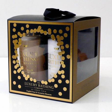 5055443684916 - GRACE COLE PEAR&NECTARINE GEL 100ML + CREMA CORPORAL 100ML + ESPONJA 1U - HIGIENE CORPORAL