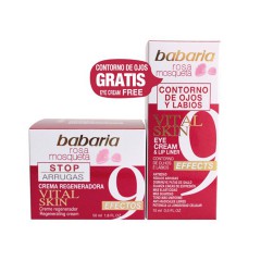 8410412706247 - BABARIA ROSA MOSQUETA VITAL SKIN CREMA REGENERADORA 50ML + CREMA OJOS 15ML - ANTI-EDAD