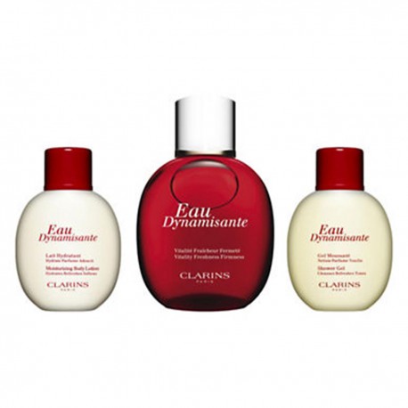 3380810078213 - CLARINS EAU DYNAMISANTE EDT 100ML + BODY 50ML + SHOWER GEL 50ML - LECHE LIMPIADORA
