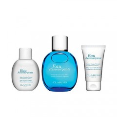 3380810078220 - CLARINS EAU RESSOURÃANTE 100ML + SHOWER MILK 50ML + BODY CREAM 50ML - LECHE LIMPIADORA