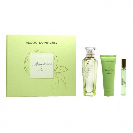8410190609464 - ADOLFO DOMINGUEZ AGUA FRESCA DE AZAHAR EAU DE TOILETTE 120ML + BODY 75ML + EAU DE TOILETTE 10ML - PERFUMES