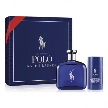 3605971259647 - RALPH LAUREN POLO BLUE EAU DE TOILETTE 125ML + DESODORANTE STICK 75GR. - PERFUMES