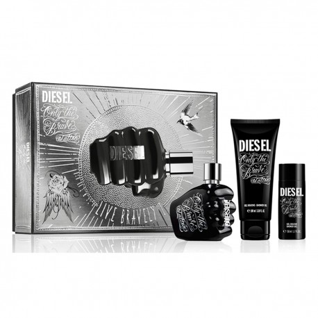 3614271537287 - DIESEL ONLY THE BRAVE TATTOO EAU DE TOILETTE 75ML + SHOWER GEL 100ML + SHOWER GEL 50ML - PERFUMES