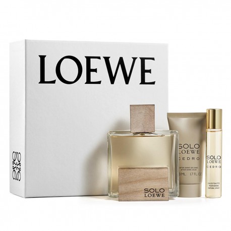 8426017051217 - LOEWE SOLO LOEWE CEDRO EAU DE TOILETTE 100ML + AFTER SHAVE BALM 50ML + MINIATURA 20ML - PERFUMES