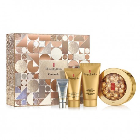0858055521210 - ELIZABETH ARDEN CERAMIDE 60 CAPSULAS + DAY CREAM 30ML + CLEANSER 50ML + SERUM 5ML - HIDRATACION