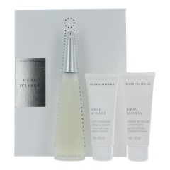 3423474840250 - ISSEY MIYAKE L'EAU D'ISSEY EAU DE TOILETTE 100ML VAPORIZADOR + BODY 75ML +GEL 50ML - PERFUMES