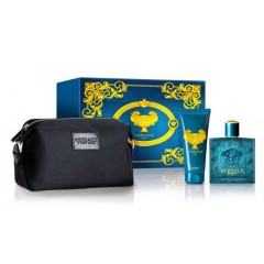 8011003831432 - VERSACE EROS EAU DE TOILETTE 100ML + SHOWER GEL 100ML + NECESER NEGRO - PERFUMES