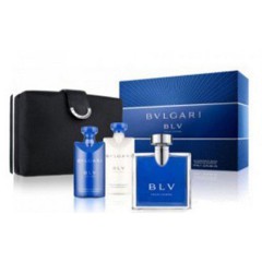 7833204904390 - BVLGARI BLV HOMME EAU DE TOILETTE 100ML + SHOWER GEL 75ML + AFTER SHAVE BALM 75ML + NECESER - PERFUMES